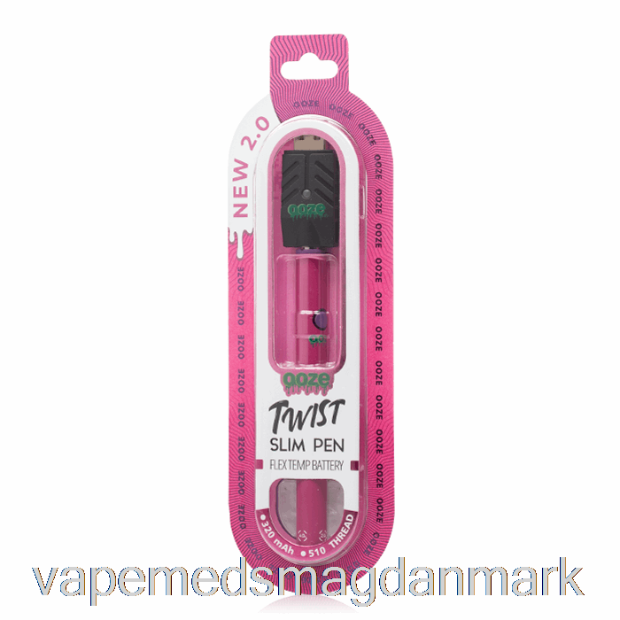 Vape Væske Ooze Slim Twist Pen 2.0 Flex Temp Batteri Atomic Pink
